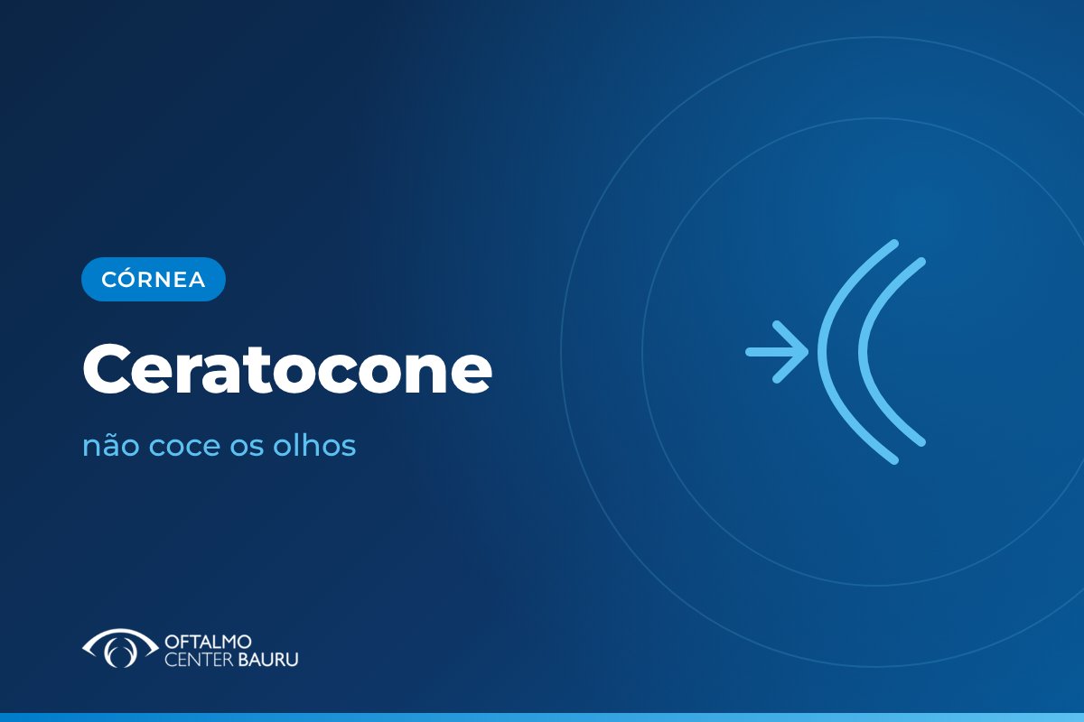 Ilustração sobre ceratocone e a córnea