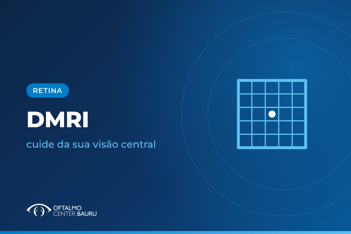 Ilustração sobre degeneração macular relacionada à idade