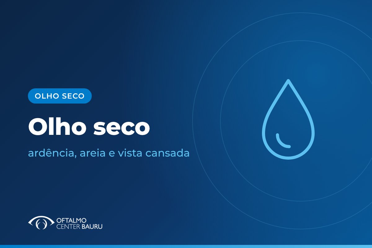 Ilustração sobre olho seco