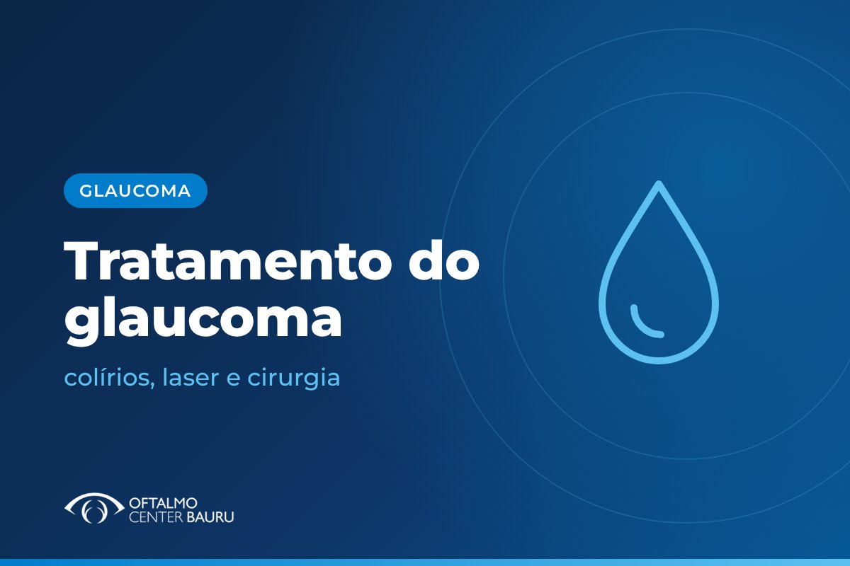 Ilustração sobre o tratamento do glaucoma